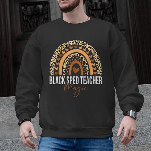 SPED Teacher Teacher Educator Magic Africa Proud Men Graphic Sweatshirt - teacherstshirts.com UK