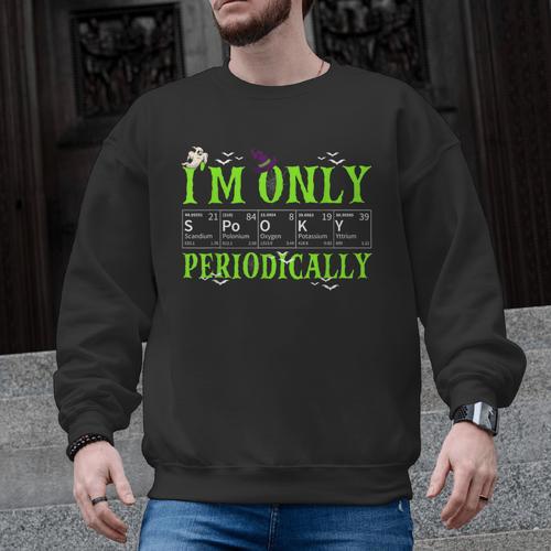 Only Spooky Periodically Halloween Chemistry Teacher Men Women Men Graphic Sweatshirt - teacherstshirts.com