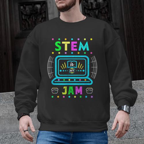 STEM Teacher Shirt STEM Teacher Tshirts STEM Is My Jam Men Graphic Sweatshirt - teacherstshirts.com CA