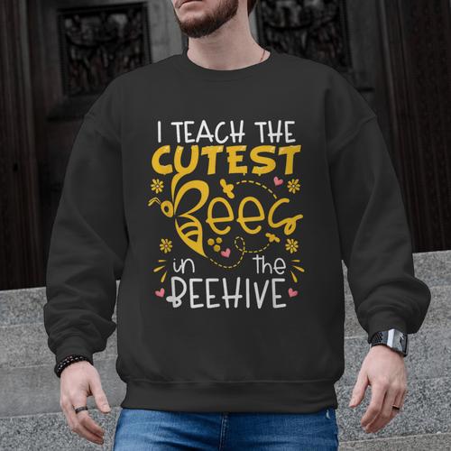 I Teach The Cutest Bees In The Beehive Teacher Men Graphic Sweatshirt - teacherstshirts.com AU
