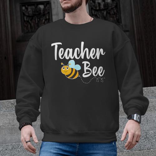 Teacher Bee Bumblebee Back To School Men Graphic Sweatshirt - teacherstshirts.com