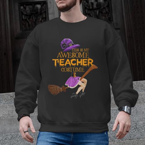 This Is My Teacher Costume Halloween Family Matching Group Men Graphic Sweatshirt - teacherstshirts.com DE
