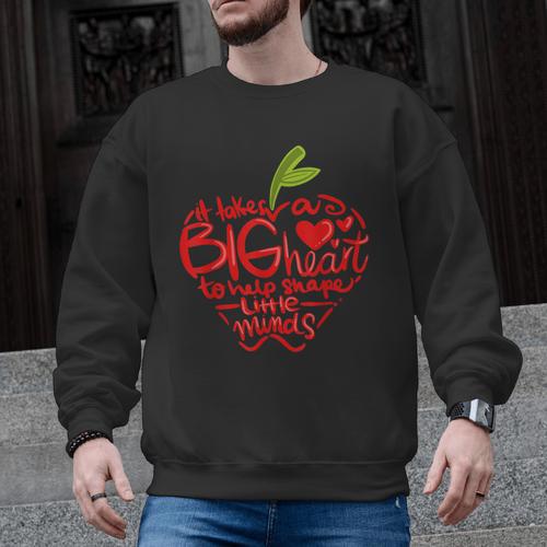 Teacher Day T Shirt Appreciation Day Apple Teach Learn Men Graphic Sweatshirt - teacherstshirts.com AU