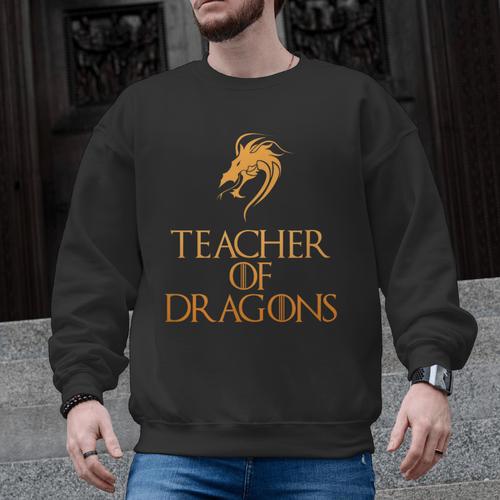 Teacher Of Dragons For Teachers Top Tee T-Shirt Men Graphic Sweatshirt - teacherstshirts.com