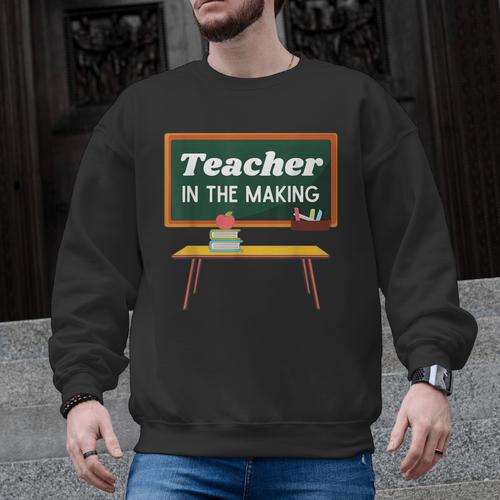 Teacher In The Making Future Teacher Kids Back To School Men Graphic Sweatshirt - teacherstshirts.com DE