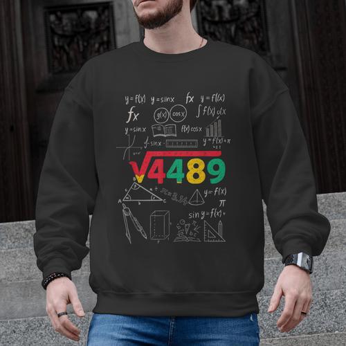 Teacher Math 67 Meme Square Root 4489 Slang Six Seven Men Graphic Sweatshirt - teacherstshirts.com