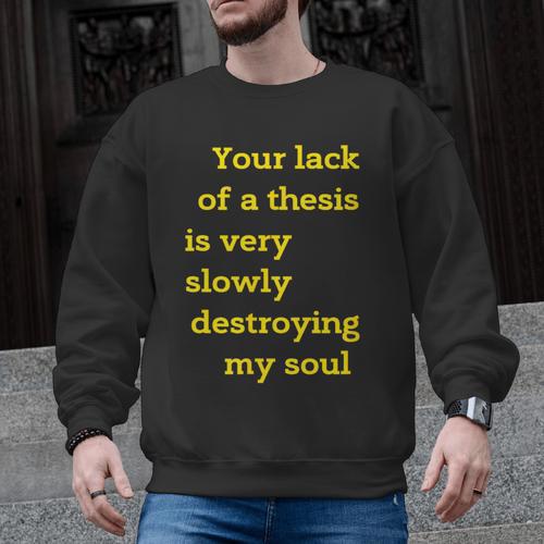 Teacher Or Professor Essay Thesis Writing Joke For Men Women Men Graphic Sweatshirt - teacherstshirts.com