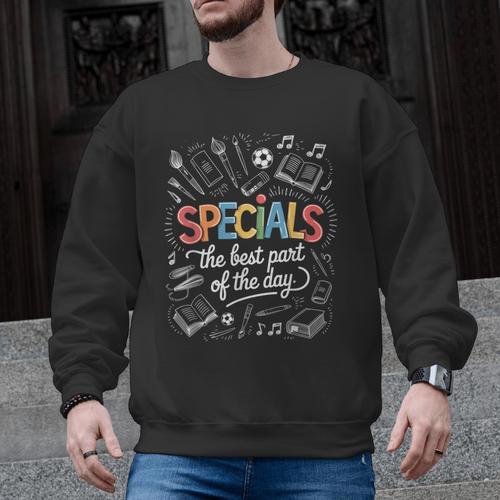 Teacher Specials The Best Part Of The Day Specials Squad Men Graphic Sweatshirt - teacherstshirts.com DE