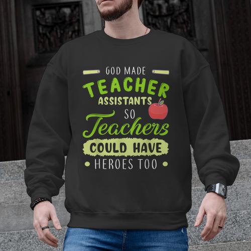 Teacher Teaching Assistant Aide Hero Men Graphic Sweatshirt - teacherstshirts.com DE