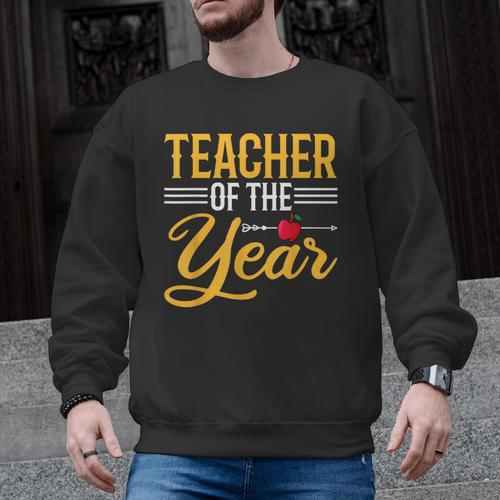 Teacher Of The Year Men Women Teachers Men Graphic Sweatshirt - teacherstshirts.com AU