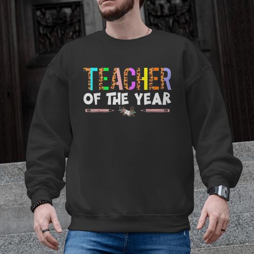 Teacher Of The Year Party Teacher Appreciation Men Graphic Sweatshirt - teacherstshirts.com AU