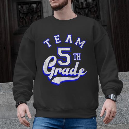 Team 5th Grade Fifth For Teacher Or Students Men Graphic Sweatshirt - teacherstshirts.com
