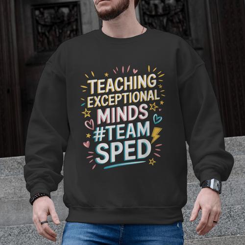 Team Sped Sped Teacher Special Education Teacher Team Men Graphic Sweatshirt - teacherstshirts.com AU