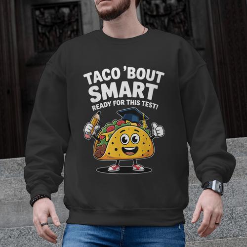 Test Day Teacher Shirt Motivational Testing Day Taco Testing Men Graphic Sweatshirt - teacherstshirts.com