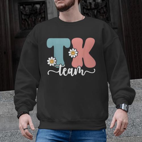 TK Team Back To School Teachers Students Team TK Men Graphic Sweatshirt - teacherstshirts.com AU