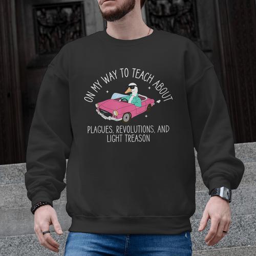 History Teacher Silly Goose Back To School Social Studies Men Graphic Sweatshirt - teacherstshirts.com AU