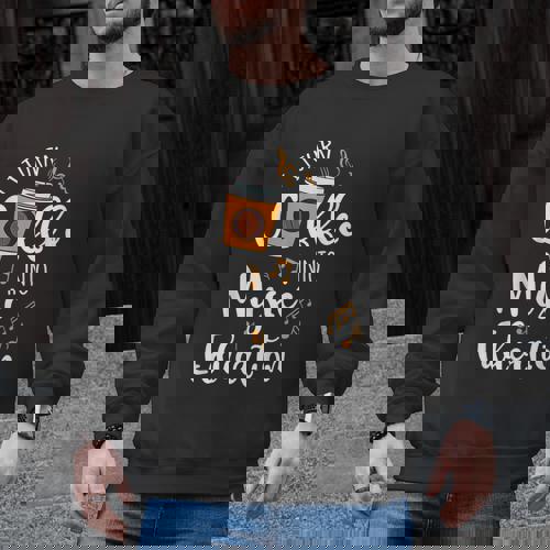 I Turn Coffee Into Music Education Music Teacher Men Graphic Sweatshirt - teacherstshirts.com