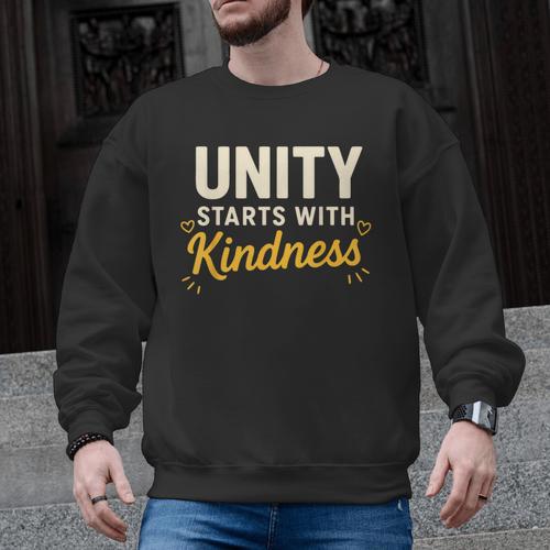 Unity Kindness Shirt Women Teachers Kids Unity Day Orange Men Graphic Sweatshirt - teacherstshirts.com UK