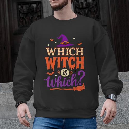 Which Witch Is Which Halloween For Women Men English Teacher Men Graphic Sweatshirt - teacherstshirts.com