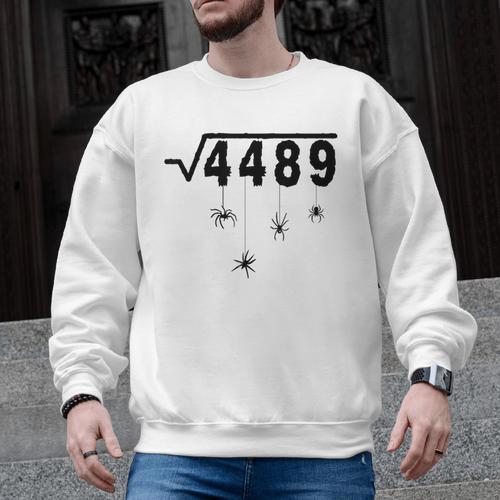67 Meme Math Teacher 6 7 Halloween Spiders Square Root 4489 Men Graphic Sweatshirt - teacherstshirts.com AU