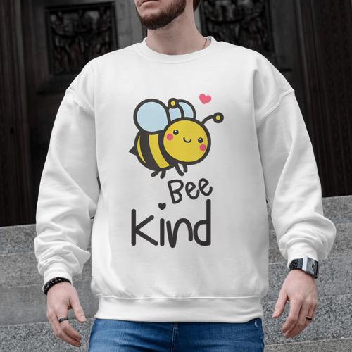 Bee Kind Bumble Bee Anti Bullying Teacher Kindness Matters Men Graphic Sweatshirt - teacherstshirts.com AU
