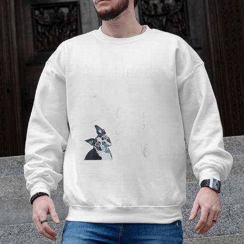 Boston Terrier Reading Books Love My Dog Men Women Kids T-Shirt Men Graphic Sweatshirt - Bostonterriersmerch.com