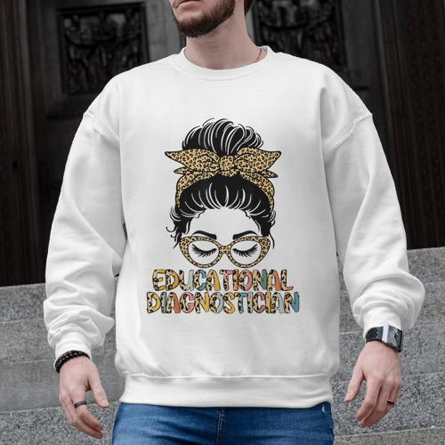 Cute Educational Diagnostician Teacher Appreciation Week Men Women Men Graphic Sweatshirt - teacherstshirts.com