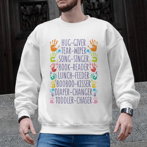 Daycare Provider Daycare Teacher Childcare Provider Men Graphic Sweatshirt - teacherstshirts.com AU