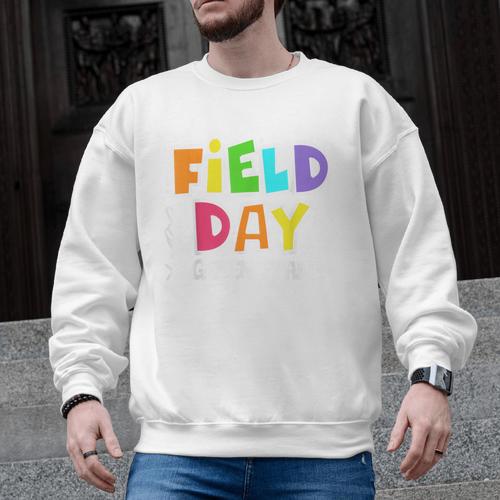 Field Day Green Team For Teacher Kids Field Day Games Men Graphic Sweatshirt - teacherstshirts.com UK
