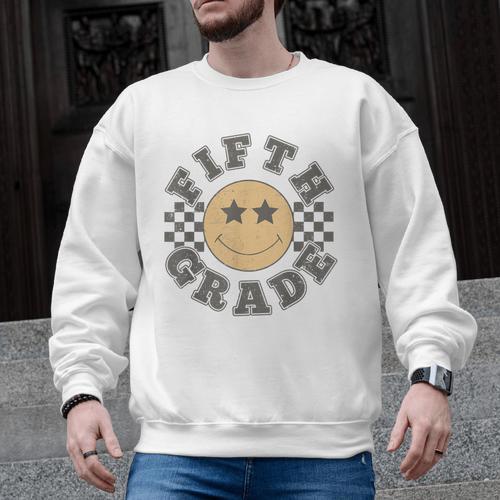 Fifth Grade Teacher First Day Of 5th Grade Back To School Men Graphic Sweatshirt - teacherstshirts.com CA