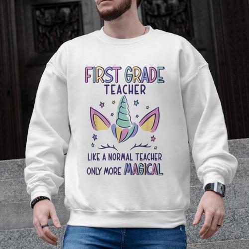 First Grade Teacher Definition Men Graphic Sweatshirt - teacherstshirts.com