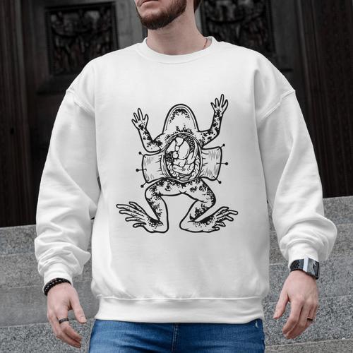 Frog Dissection Biology Anatomy Lab Science Teacher Men Graphic Sweatshirt - teacherstshirts.com AU