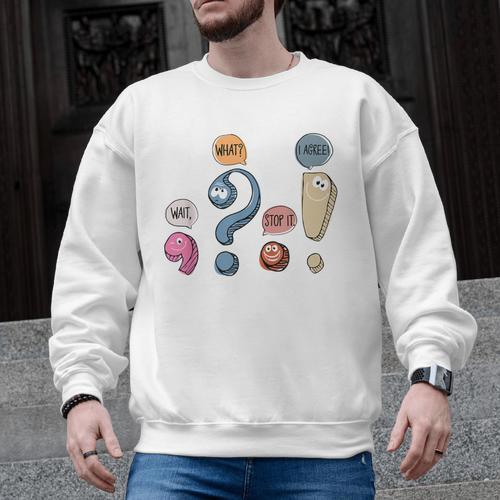 Grammar Teacher Punctuation For English Teacher Men Women Men Graphic Sweatshirt - teacherstshirts.com