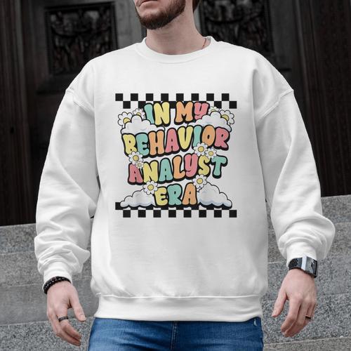 Groovy ABA RBT Therapist In My Behavior Analyst Era Teacher Men Graphic Sweatshirt - teacherstshirts.com UK