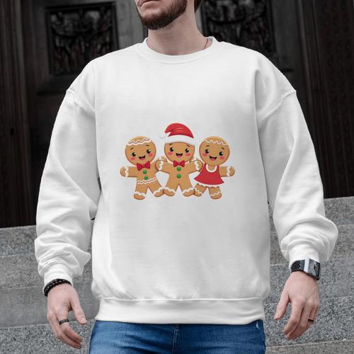 Hanging With My Cookies Gingerbread Christmas Teacher Xmas Men Graphic Sweatshirt - teacherstshirts.com UK