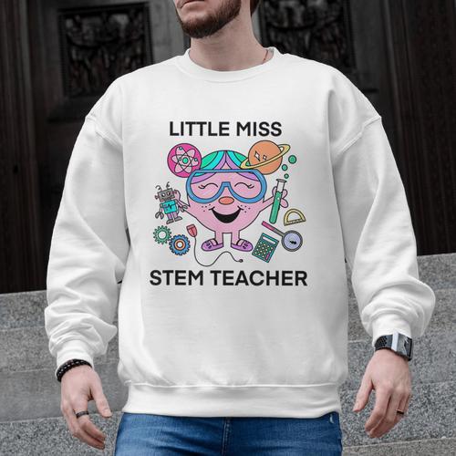 Little Miss Stem Teacher Men Graphic Sweatshirt - teacherstshirts.com AU