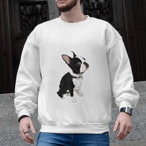 Love NOPE Boston Terrier Dog Lover Men Graphic Sweatshirt - Bostonterriersmerch.com