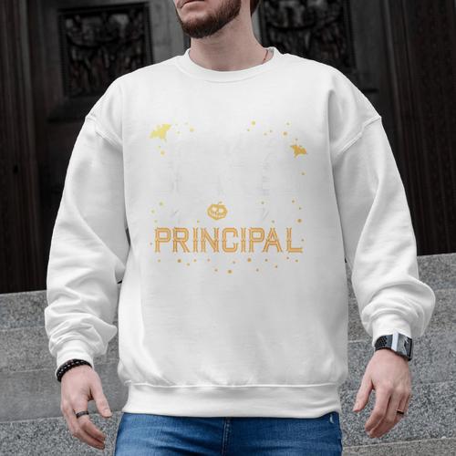 Nothing Scares Me I'm A Principal Teacher Halloween School For Men Women Kids Men Graphic Sweatshirt - teacherstshirts.com CA