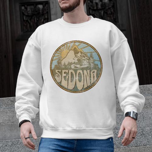 Sedona Arizona Nature Mountains Hiking Outdoors Men Graphic Sweatshirt - Bostonterriersmerch.com UK