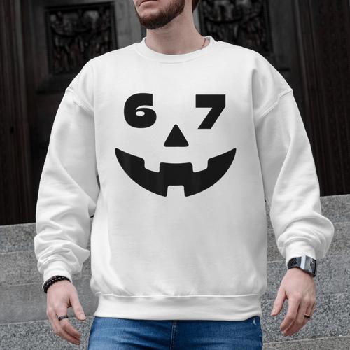 Six Seven Halloween Costume For Students Teachers 6 7 Men Graphic Sweatshirt - teacherstshirts.com AU