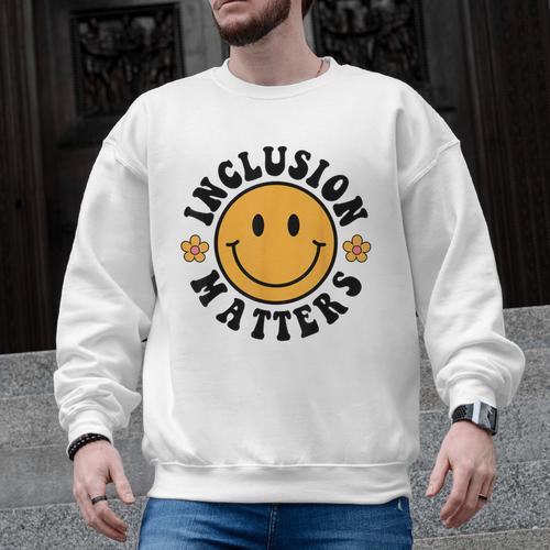 Special Education Teacher Autism Awareness Inclusion Matters Men Graphic Sweatshirt - teacherstshirts.com DE