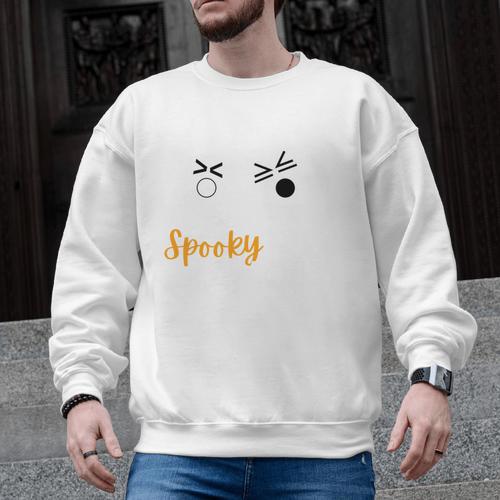 Spooky Inequalities Ghosts Halloween Math Teacher Men Graphic Sweatshirt - teacherstshirts.com DE