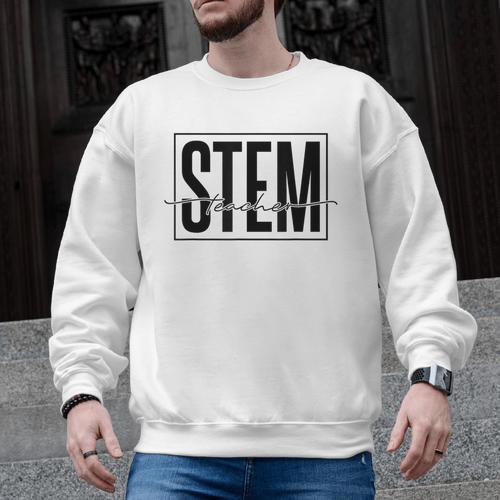 Stem Teacher Science Technology Engineering Math Teachers Men Graphic Sweatshirt - teacherstshirts.com AU