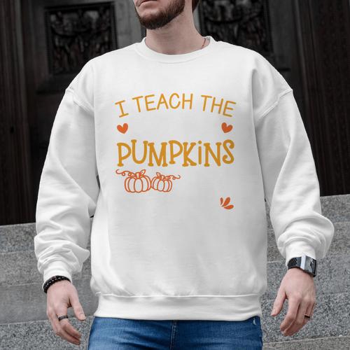 I Teach The Cutest Pumpkins In The Patch Shirt Teacher Men Graphic Sweatshirt - teacherstshirts.com UK
