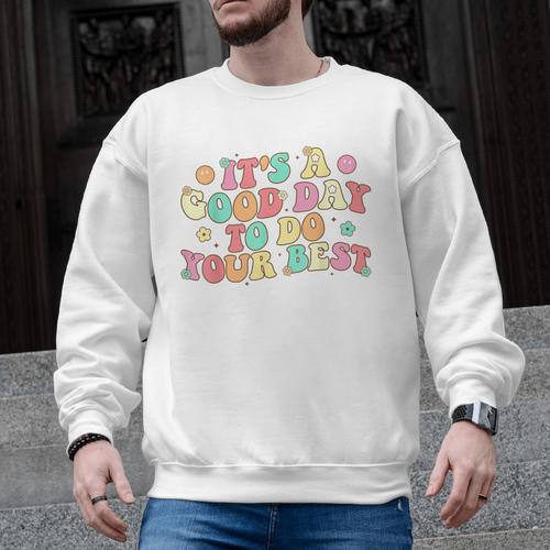Teacher Testing Shirt It's A Good Day To Do Best Groovy Men Graphic Sweatshirt - teacherstshirts.com