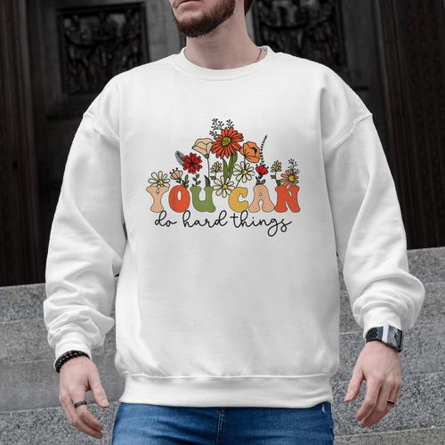 Test Day Teacher Shirt You Can Do Hard Things Women Kids Men Graphic Sweatshirt - teacherstshirts.com UK