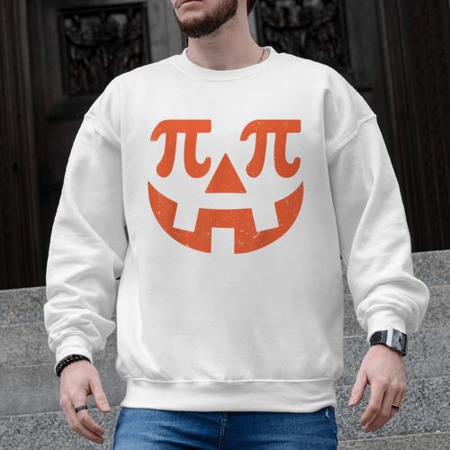 Thanksgiving Math Teacher Pumpkin Pi Pie Math Costume Men Graphic Sweatshirt - teacherstshirts.com AU