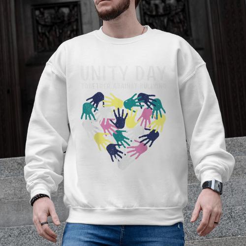 Together Against Bullying Unity Day Teachers Kids Toddler Men Graphic Sweatshirt - teacherstshirts.com