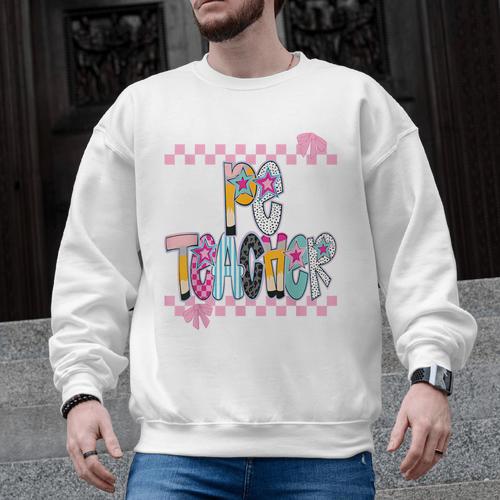 Women PE Teacher Back To School Physical Education Teacher Men Graphic Sweatshirt - teacherstshirts.com AU