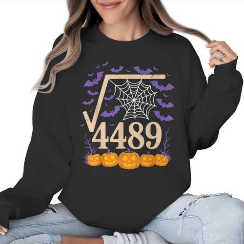 67 Meme Math Teacher 6 7 Square Root 4489 Women Crewneck Sweatshirt - teacherstshirts.com CA